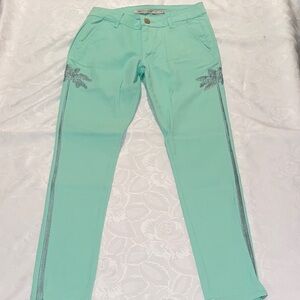 Romeo and Juliet Couture Mint Green Skinny Jeans